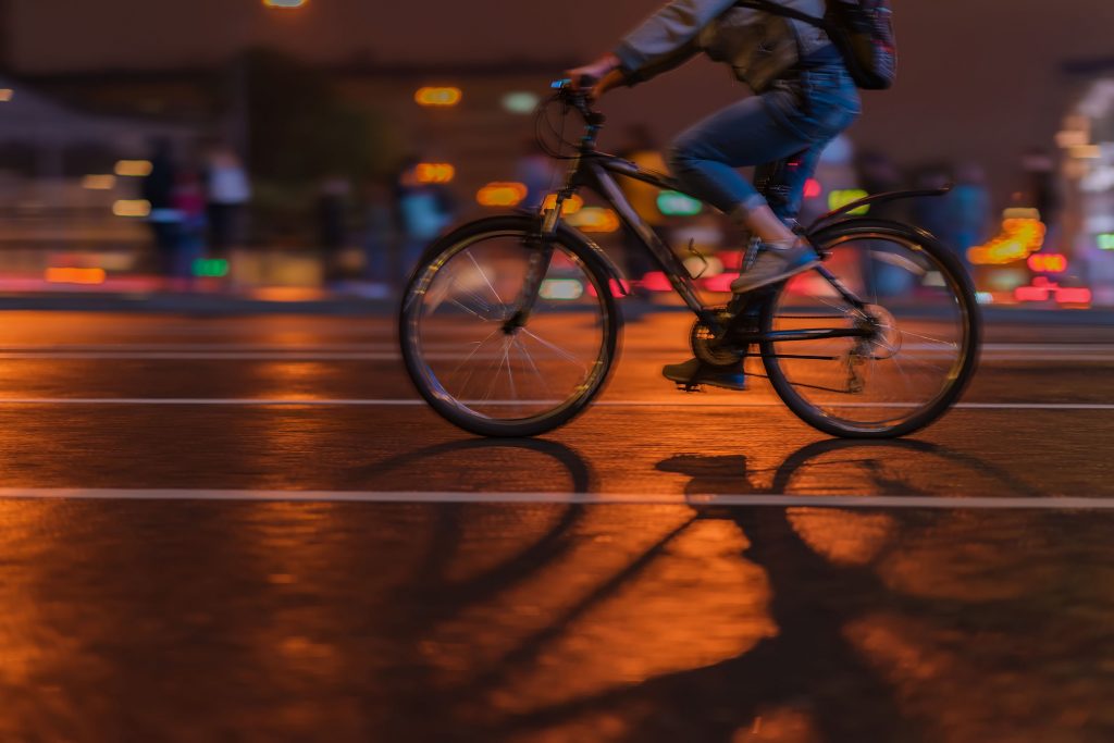 Cycling at night