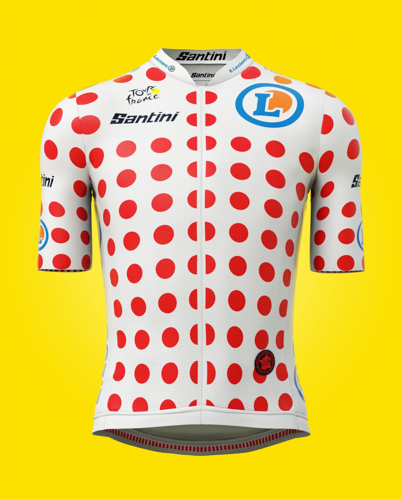 Pantaloncini Da Ciclismo Santini Ufficiali Tour De France 2022 – Leader Punti Sprint, Neri