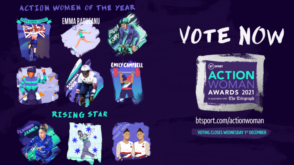 BT Sport Action Woman 2021 Vote